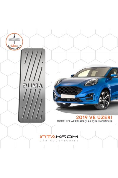 İntachrom Ford Puma Uyumlu  Krom Ayak Dinlendirme Pedalı 2019 ve Üzeri