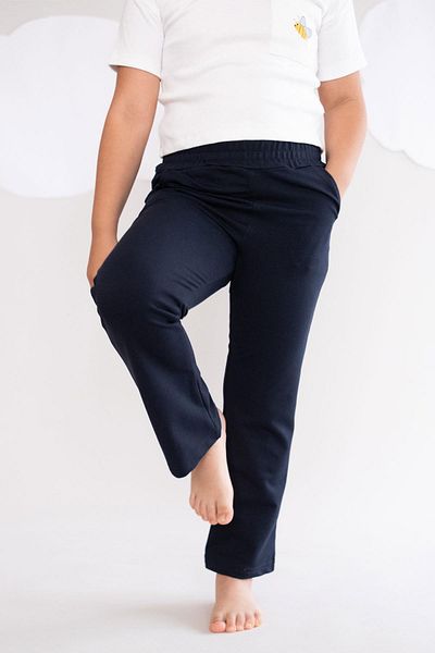 C&City Girl's Navy Blue 761 Model Spanish Leg Sweatpants