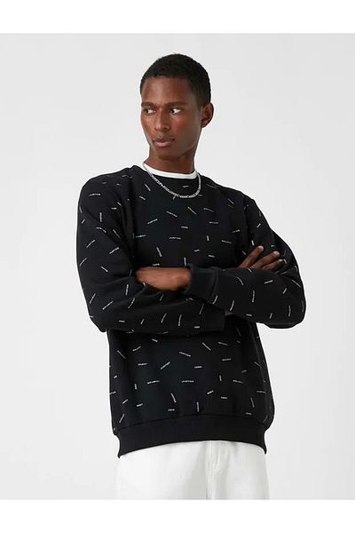 Koton Men's Clothing Sweatshirt 3wam70076mk Black Black