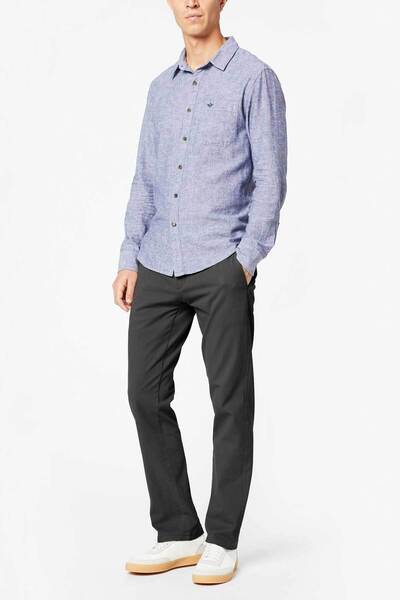 Dockers Smart 360 Flex Koyu Gri Ultimate Slim Fit Chino Pantolon