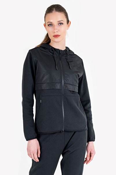 Lescon Kadın Fermuarlı Kapüşonlu Sweatshirt 23n-2131