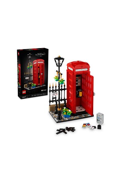 LEGO NewsSale Ideas Red London Telephone Booth 21347 - مجموعة بناء النماذج للبالغين (146