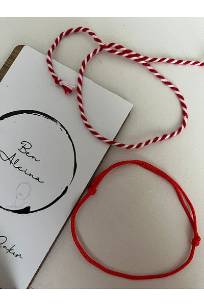 Ben Aleina Red Rope Bracelet and Martentica Wishing Bracelet