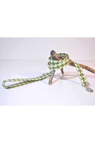 minart design Houndstooth Patterned Linen Walking Rope