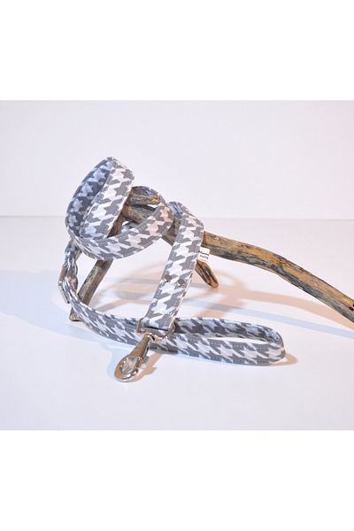 minart design Houndstooth Patterned Linen Walking Rope