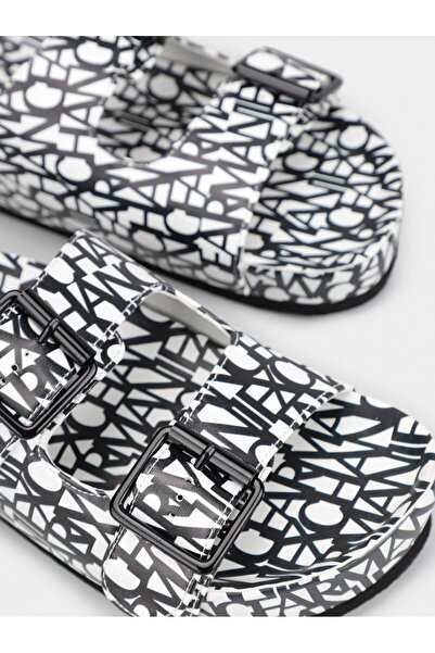 Armani Exchange Kadın Logo Detaylı Kemerli Terlik