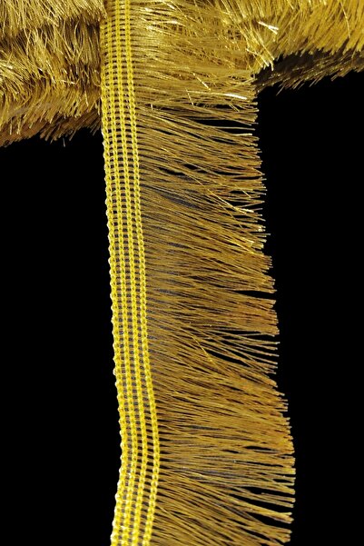 DUAYEN Simli saçaklı güpür altın rengi 1 metre