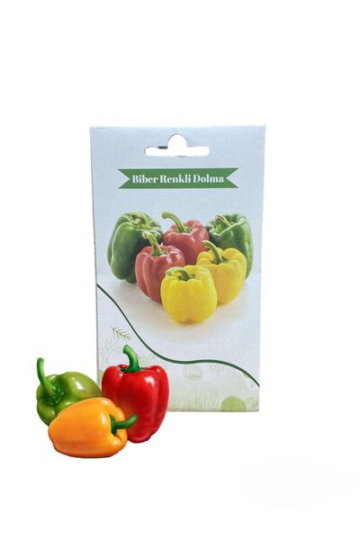 FABEY Renkli Dolmalık Biber Tohumu 100 Adet