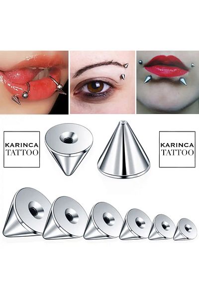 Karınca Piercing Spike Piercing Ball (2 pcs) Tarnish Stainless Surgical Steel