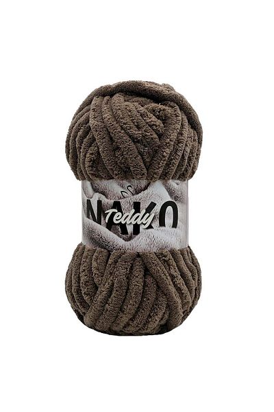 NAKO Teddy 3890 Καφέ Μαύρο Πλεκτό Σχοινί 200 Γρ.
