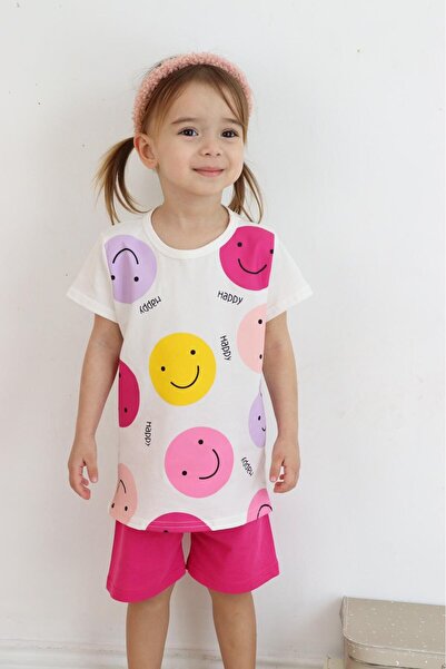 KAMİKAM طقم فستان بناتي عالي الجودة مع شورت من القطن