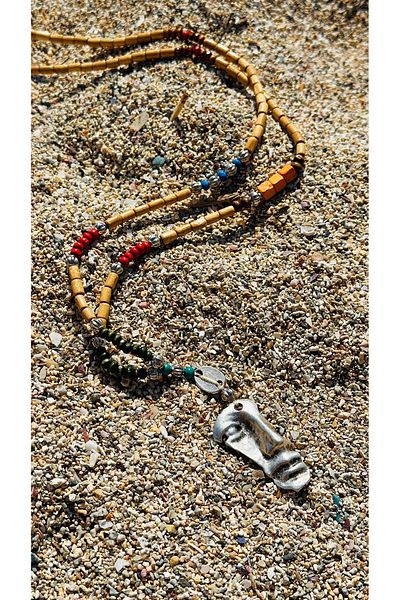 CAPO by Aytaç Yamaç Boho Style Necklace with Wooden Beads