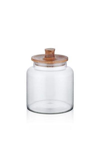 The Mia 19x15x15 cm Madera Storage Jar with Lid - CAM0385