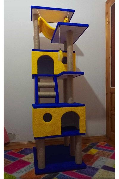 pethomealpi Cat Scratching House and Play Platform