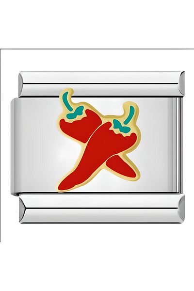 RoseCo00 Italian Steel Bracelet Charm