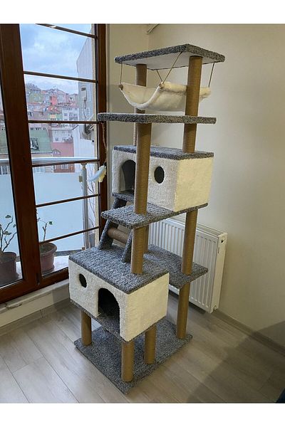 pethomealpi Cat Scratching House and Play Platform