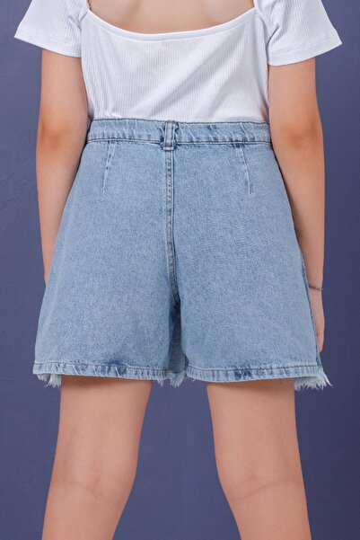 DMB BOYS & GIRLS Çaren Kids- Kız Kot Şort Etek- Denim Şort Etek