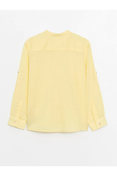 LC Waikiki Hakim Yaka Basic Uzun Kollu Erkek Çocuk Gömlek 23 Nisan Bayram S4AY94Z4