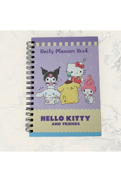 kelebektasarım Hello Kitty Daıly Planner Book 5 Sayfa Sticerlı Günlük Planlayıcı