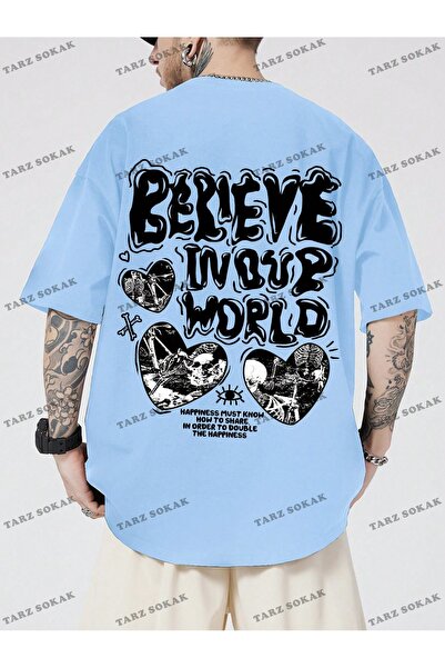 Tarzsokak Tricou cu mânecă scurtă pentru bărbați KOD Trend Street Life, cu im...