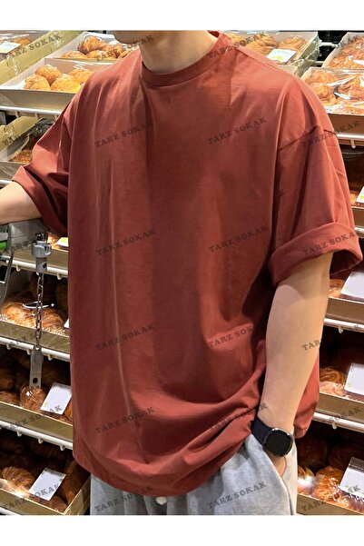 Tarzsokak Ανδρικό μονόχρωμο καλοκαιρινό μπλουζάκι με στρογγυλή λαιμόκοψη KOD ...