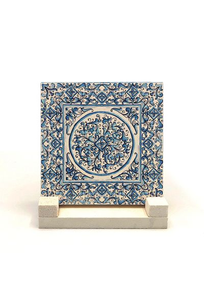 Sadrazam Настолен плот с италиански мотив и естествен камък 10x10 Kd-74