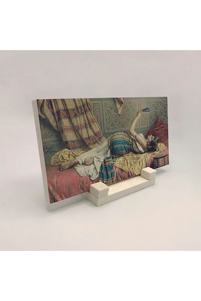 BAKSEPETE Francesco Ballesio 1860-1923 Printed Natural Stone Desktop 10x20 Drg-89