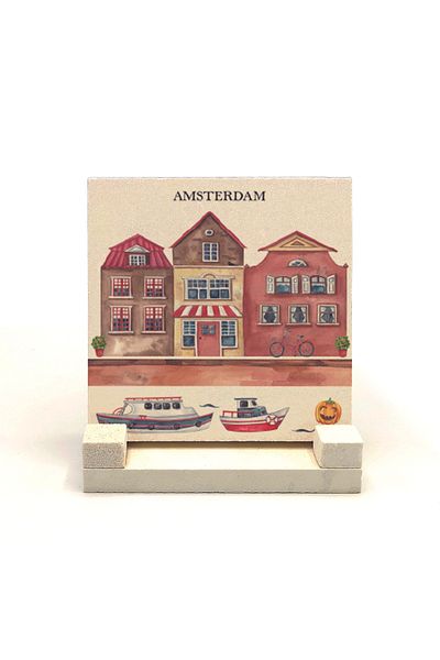 Sadrazam Плот за плот с визуален принт от естествен камък Amsterdam 10x10 Krg-18
