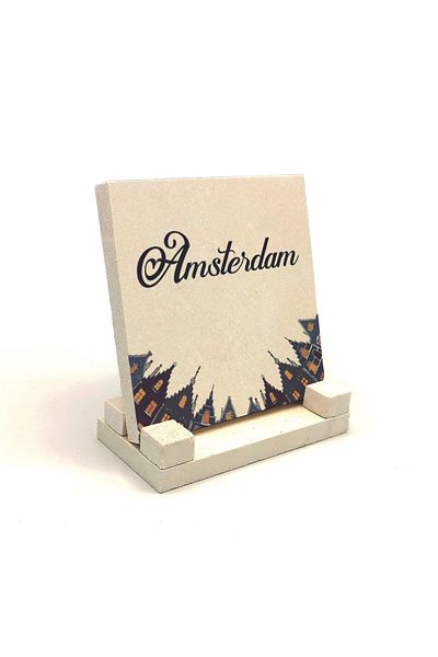 Sadrazam Плот за плот с визуален принт от естествен камък Amsterdam 10x10 Krg-12
