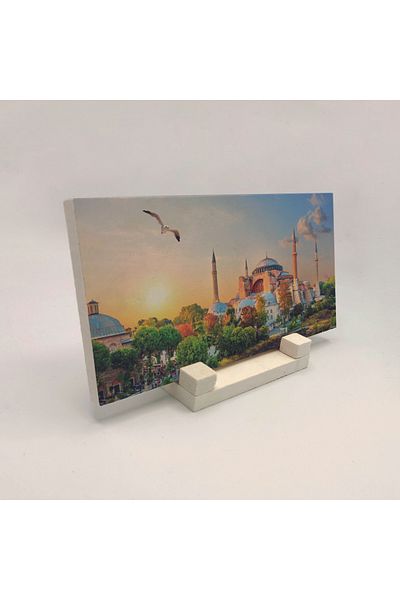 Sadrazam Suport de birou din piatră naturală imprimat Hagia Sofia 10x20 Drt-4
