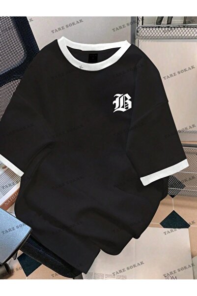 Tarzsokak Tricou pentru bărbați CODE Trend Letter Graphic Contrast