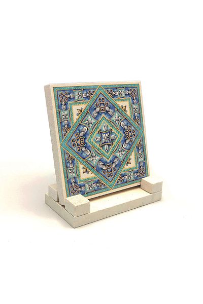 Sadrazam Настолен плот с италиански мотив и естествен камък 10x10 Kd-75
