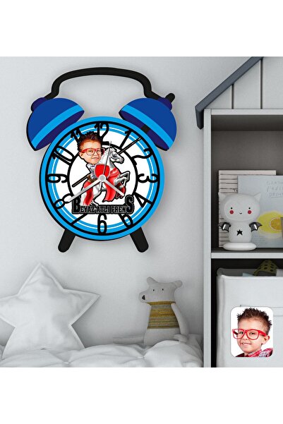 Bk Gift Kişiye Özel Prens Karikatürlü Retro Çalar Saat Tasarımlı Kabartma Fig...