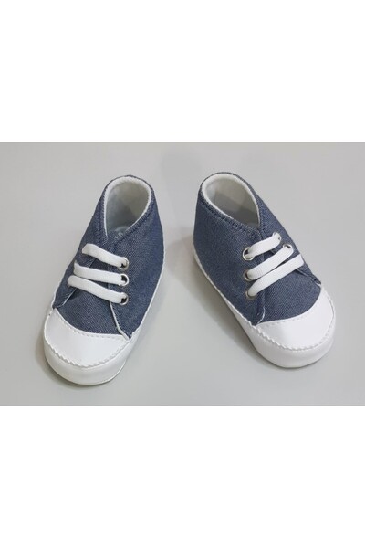 Sönmez Baby JEANS KOT DESEN BEBE SPOR AYAKKABI PATİK