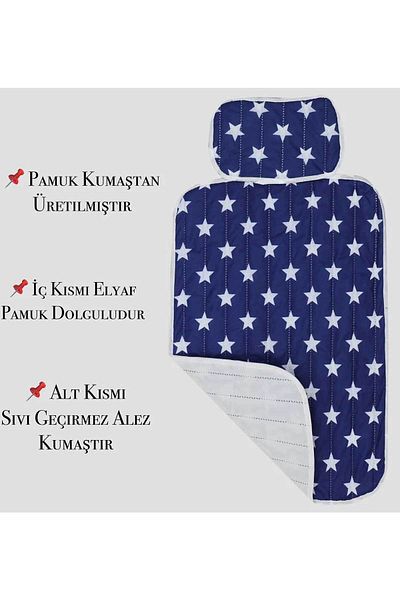 RevuBaby Blue Cushion Pad Care Cover - Practical Changing Mat