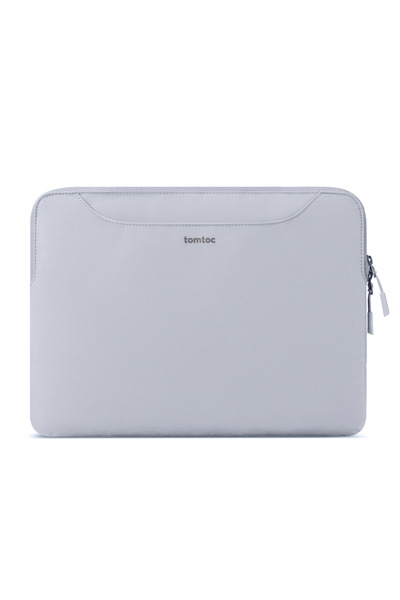 Tomtoc حقيبة يد للكمبيوتر المحمول من سلسلة Her/Light مقاومة للماء بلون أزرق ضبابي/دخاني مقاس 15-16 بوصة A21F2B1