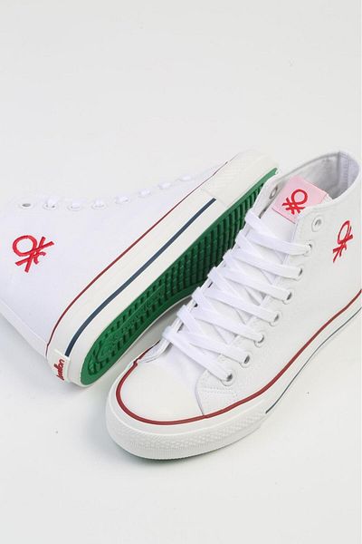 Benetton ® |   Pantofi sport de damă albi iTHAL