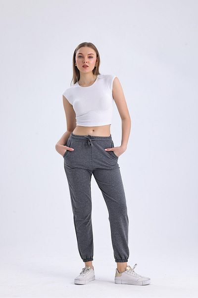 Miss Murem 2 Rope Jogger Pants-ANTHRACITE