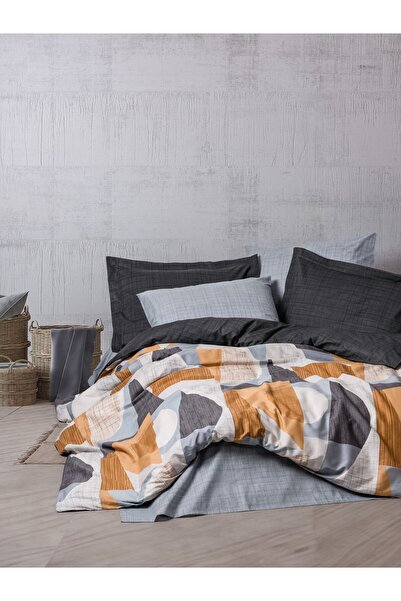 Cotton Box Modern Tek Kişilik Nevresim Takımı Giorno Gri