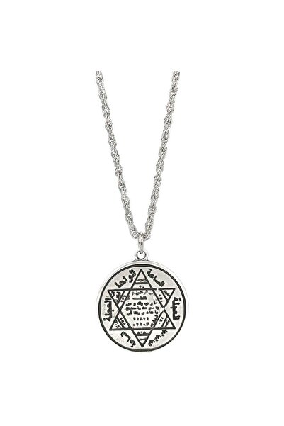 FG KONNİCHİWA DAVUT YILDIZI SÜLEYMAN MÜHRÜ KOLYE ÇELİK