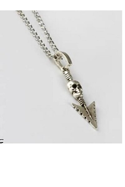 FG KONNİCHİWA رأس جاف رذاذ السهم القوطي قلادة الصلب