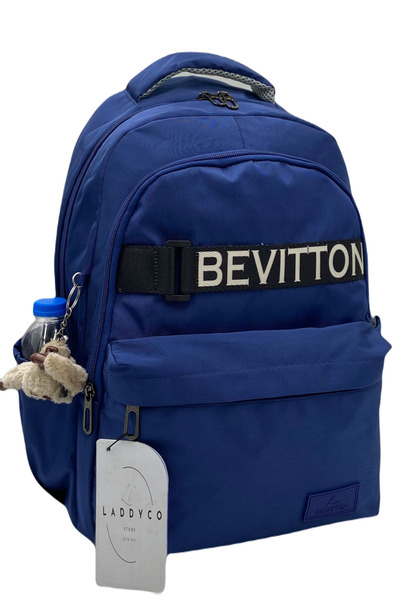 LaddyCo Σχολικό σακίδιο πλάτης Bevitton Bts Water Repellent Fabric Unisex Nav...