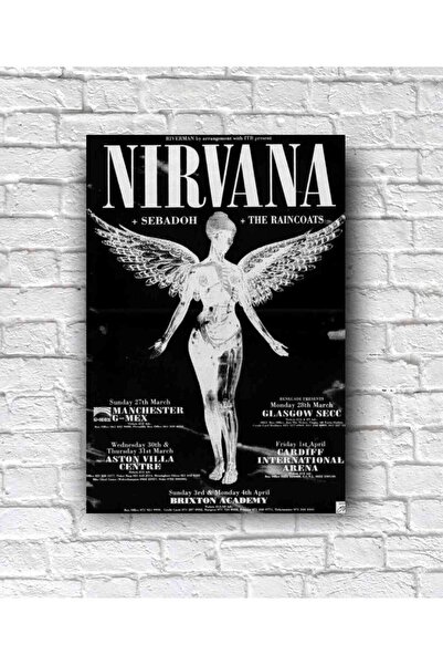 icase Αφίσα Nirvana Διακόσμηση τοίχου Διακόσμηση πόρτας Concept Decor Ξύλινος...