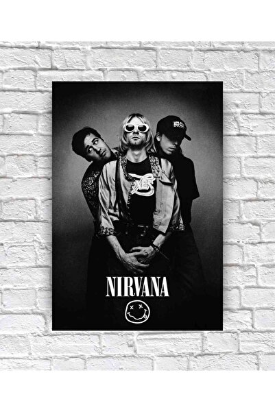 icase Αφίσα Nirvana Music Band Διακόσμηση τοίχου Διακόσμηση πόρτας Στολίδι Έν...
