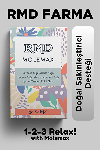RMD Molemax Bitkisel Yatıştırıcı, Rahatlatıcı, Gevşetici Ve Kaliteli Uyku Içi...