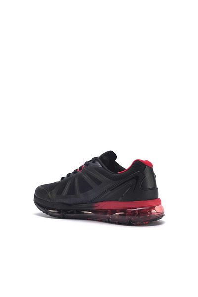 Kinetix Tarren Air Max Μαύρο Κόκκινο Walking Running Fitness Casual αθλητικά παπούτσια