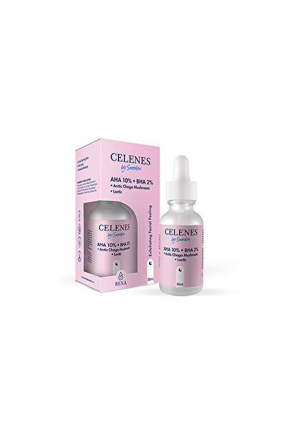 Celenes مصل الوجه AHA + BHA + اللاكتيك + فطر تشاجا القطبي الشمالي 30 مل