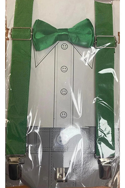 NOBLE STORE Erkek Çocuk 23 Nisan Ayarlamalı Papyon Ve Askı Takımı Gösteri Kut...