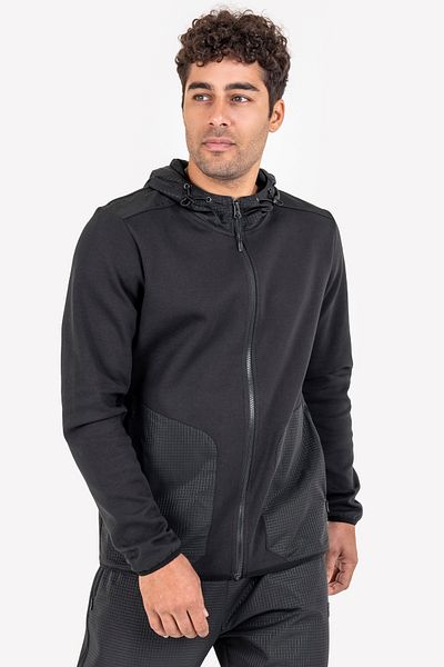 Lescon Men's Zippered Hooded Sweatshirt 23n-1101