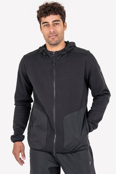 Lescon Men's Zippered Hooded Sweatshirt 23n-1101
